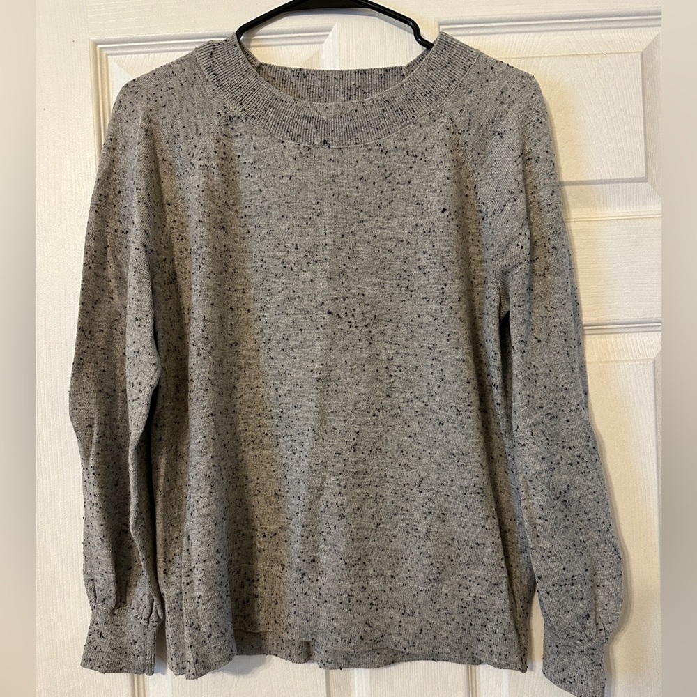 Loft grey speckled sweater